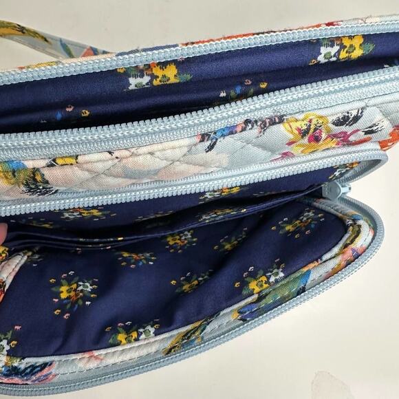Vera Bradley Sea Air Floral RFID Little Hipster Crossbody Bag - Picture 8 of 10